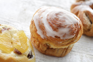 菓子パンのクローズアップのイメージ写真