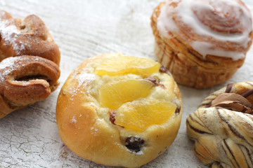 菓子パンのクローズアップのイメージ写真