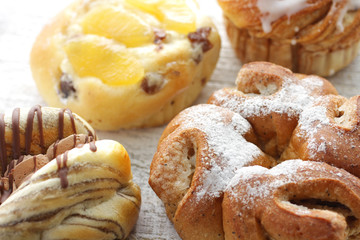 菓子パンのクローズアップのイメージ写真