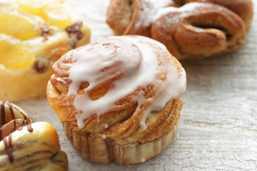 菓子パンのクローズアップのイメージ写真