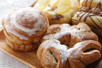 菓子パンのクローズアップのイメージ写真