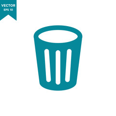 trash can icon vector logo template, trash bin icon 