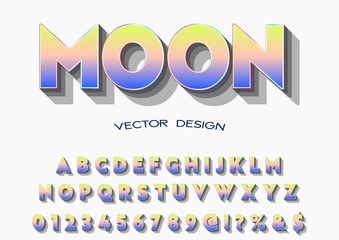 ABC vector.Typography typeface  digital music future creative font. vector illustraion classic  lettering.elegant and modern style vector