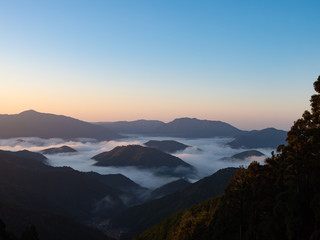 Fototapeta na wymiar View from Mt.Shirama ,Wakayama ,Japan