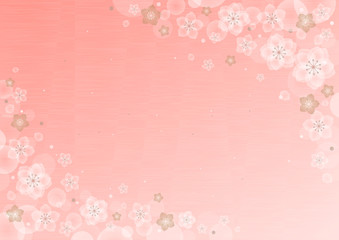 Background image of "Peach blossom" illustration