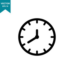clock icon vector logo template, 24 hour service icon 