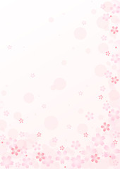 Background image of cherry blossom illustration