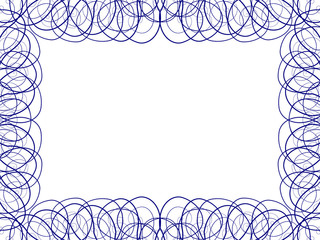 abstract floral frame