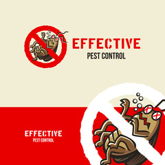 Dead Bug Pest Control Logo