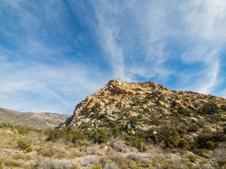 Morning nature view of the famous Red Rock Canyon