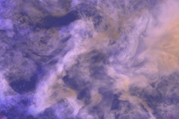 Cute dark space clouds of smoke colorful background or texture - 3D illustration of smoke