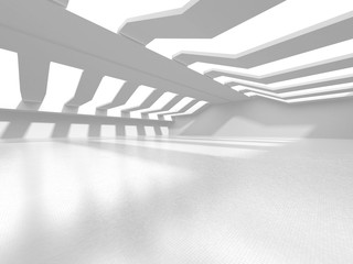 Futuristic White Architecture Design Background