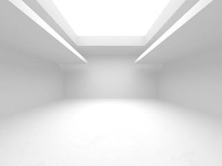 Futuristic White Architecture Design Background