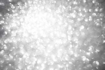 White silver shiny glitter abstract texture background.