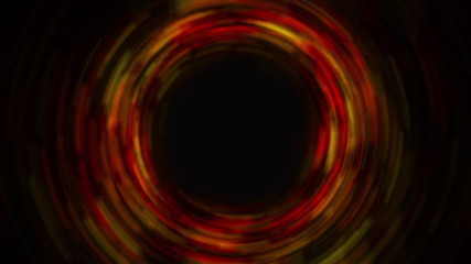 Computer generated backdrop with a radial spin. 3D rendering funnel of colorful particles and waves