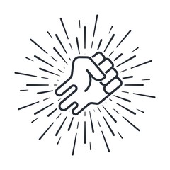 Super Action. Vector  icon pattern on a white background.