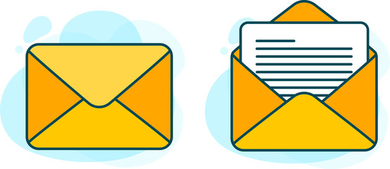 Sending a letter in an envelope