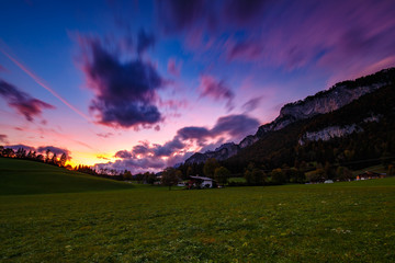 Abendhimmel am Wilden Kaiser, Tirol