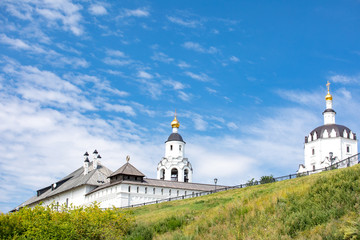 Buildings of Orthodox churches in the city of Sviyazhsk, Russia