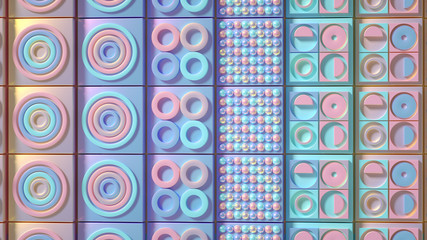 Beautiful, cheerful pattern background. 3d illustration, 3d rendering.