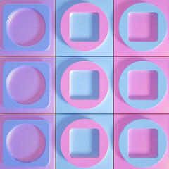 Beautiful, cheerful pattern background. 3d illustration, 3d rendering.