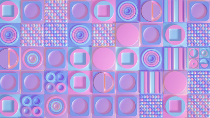 Beautiful, cheerful pattern background. 3d illustration, 3d rendering.