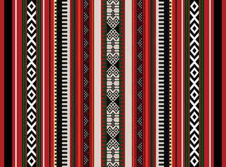 Detailed Traditional Retro Sadu Red Rug Vintage Pattern - obrazy, fototapety, plakaty
