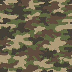 Fototapeta premium Camouflage pattern. Design element for poster, clothes decoration, card, banner. Vector illustration