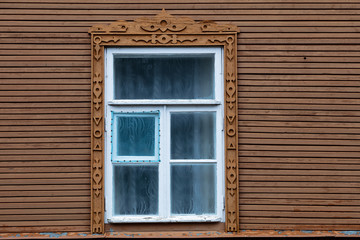 Beautiful windows in an Orthodox monastery