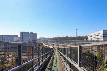 Fototapeta na wymiar 相模原愛川IC付近の国道129号線（神奈川県相模原市）