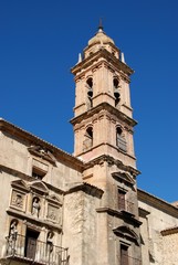View of San Augustin Church, Antequera, Spain.