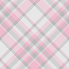 Fototapeta premium Seamless pattern in cute light pink and grey colors for plaid, fabric, textile, clothes, tablecloth and other things. Vector image. 2