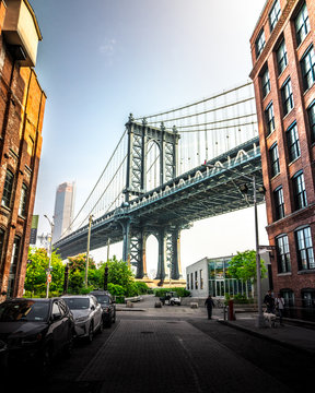 Fototapeta brooklyn bridge in new york city