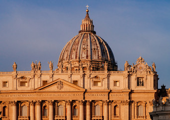 Fototapeta na wymiar St. Peters Basilica Vatican City, UNESCO World Heritage Site, Rome, Lazio, Italy, Europe