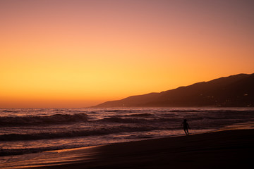 Fototapeta na wymiar Malibu Sunset