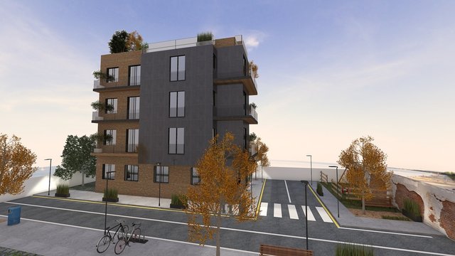 BLQOUE DE APARTAMENTOS DE LUJO . RENDERS 3D 