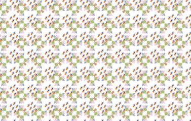 seamless pattern of arrows with green, pink, gray and orange colours. Geometric design template with simple symmetric ornament. for carpet, surface design, fabric, textile, banner or wrapping paper