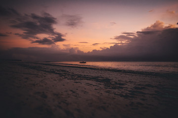 coucher de soleil plage