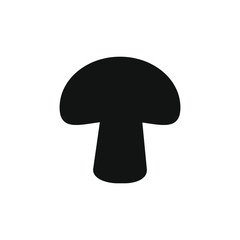 vector icon, red amanita mushroom