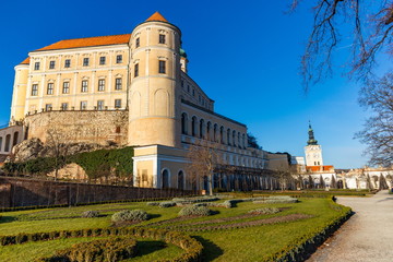 Fototapeta na wymiar Mikulov Castle in South Moravia, Czech Republic.