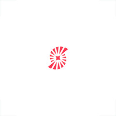 S letter logo spin design growth