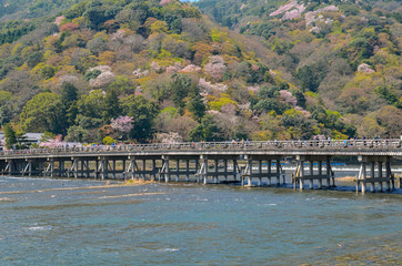 京都嵐山の渡月橋