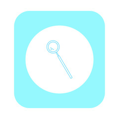 vector icon, dentist dental reflector