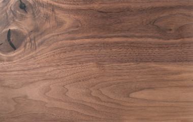 Texture of sanded raw black walnut wood without finish