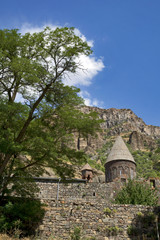 Geghard, Armenia:  Cave Monastery - view from the outside