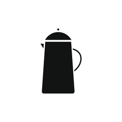 vector icon of coffee maker with handle