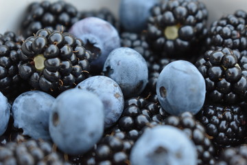  blueberries and blackberries 