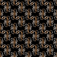 Abstract geometric Art Deco pattern. Seamless vector background.