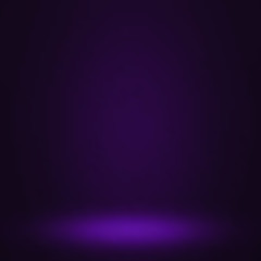 Empty purple studio room, used as background for display your products