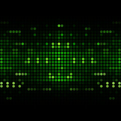 Abstract green technology background. Dot glow light. Vector illustration eps 10.
